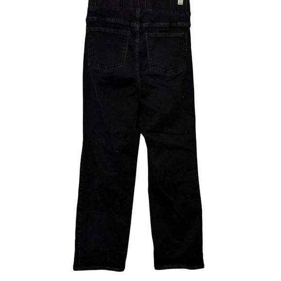 Universal Standard Black Pull On Wide Leg High Rise Stretch Jeans 2XS (6 / 8) - Picture 2 of 5